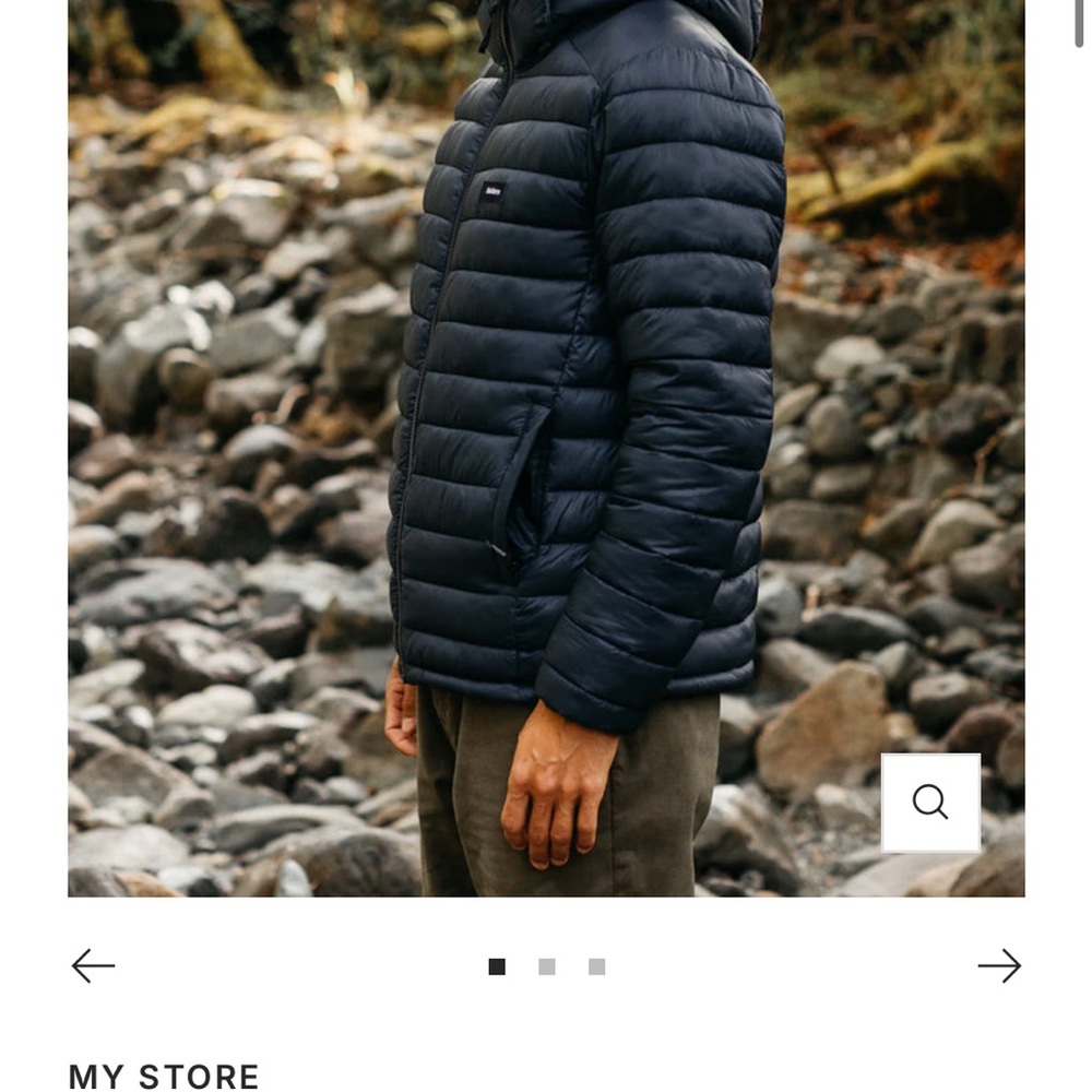 Men's Navy Puffer Jacket